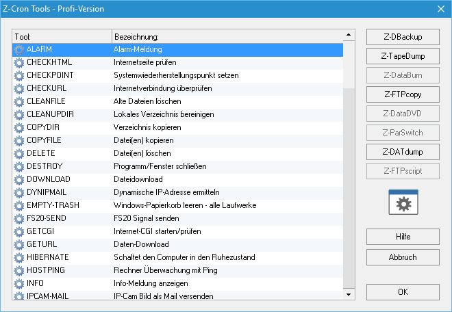 Z-Cron Funktionen