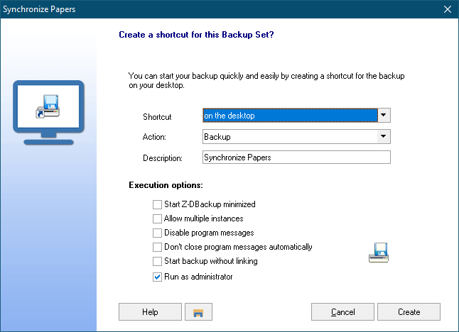 Backup Desktop Icon Settings