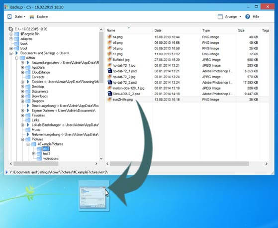 System Backup File Restore
